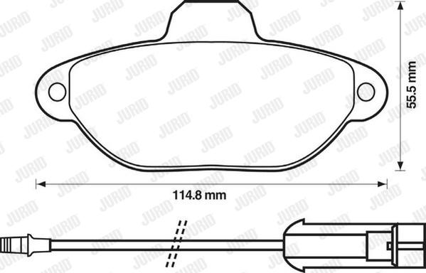 Jurid 571893J - Тормозные колодки, дисковые, комплект autospares.lv