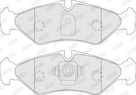 Jurid 571846J - Тормозные колодки, дисковые, комплект autospares.lv