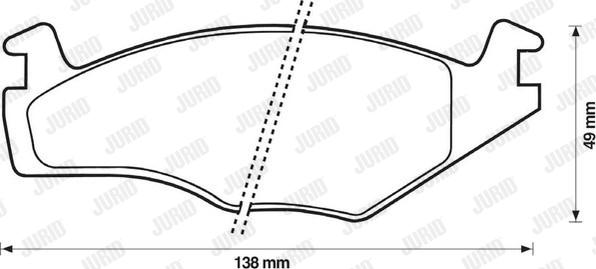 Jurid 571848J - Тормозные колодки, дисковые, комплект autospares.lv