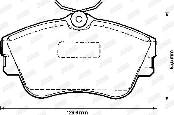 Jurid 571847D - Тормозные колодки, дисковые, комплект autospares.lv