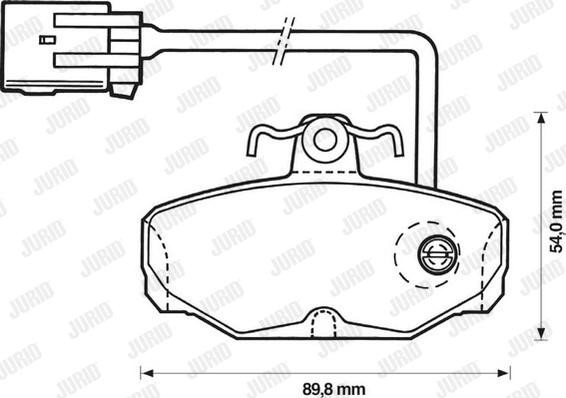 Jurid 571855J - Тормозные колодки, дисковые, комплект autospares.lv