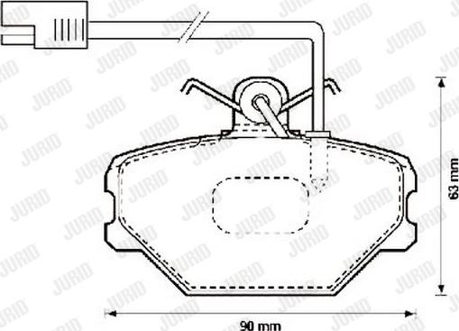 Jurid 571869J - Тормозные колодки, дисковые, комплект autospares.lv