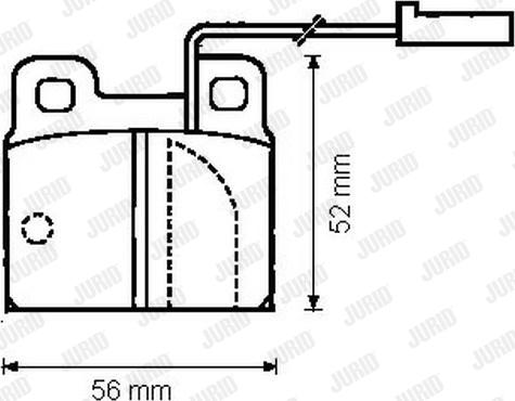 Jurid 571861J - Тормозные колодки, дисковые, комплект autospares.lv