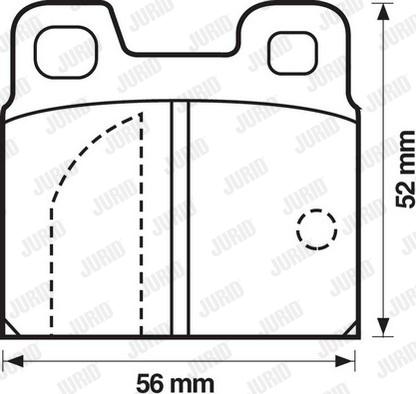 Jurid 571804J - Тормозные колодки, дисковые, комплект autospares.lv