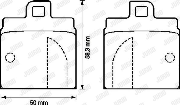 Jurid 571806J - Тормозные колодки, дисковые, комплект autospares.lv