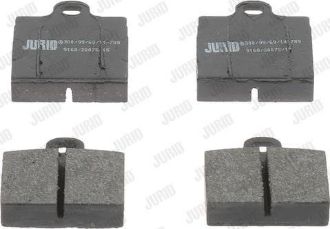 Jurid 571800J - Тормозные колодки, дисковые, комплект autospares.lv