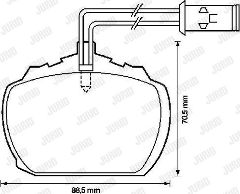 Jurid 571820J - Тормозные колодки, дисковые, комплект autospares.lv