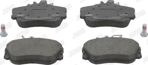 Jurid 571828J - Тормозные колодки, дисковые, комплект autospares.lv