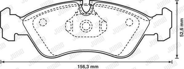 Jurid 571391D - Тормозные колодки, дисковые, комплект autospares.lv
