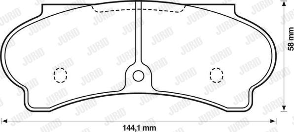 Jurid 571340J - Тормозные колодки, дисковые, комплект autospares.lv