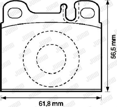 Jurid 571342J - Тормозные колодки, дисковые, комплект autospares.lv