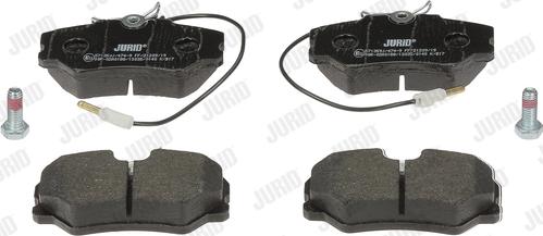 Jurid 571359J - Тормозные колодки, дисковые, комплект autospares.lv