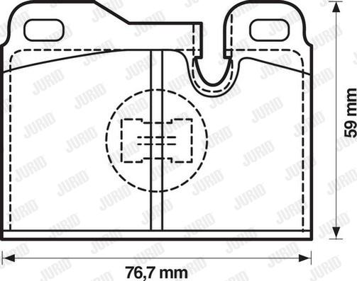 Jurid 571354J - Тормозные колодки, дисковые, комплект autospares.lv