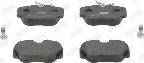 Jurid 571353J - Тормозные колодки, дисковые, комплект autospares.lv