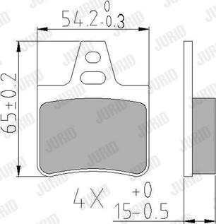 Jurid 571363J - Тормозные колодки, дисковые, комплект autospares.lv