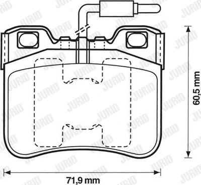 Jurid 571367D - Тормозные колодки, дисковые, комплект autospares.lv