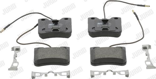 Jurid 571367J - Тормозные колодки, дисковые, комплект autospares.lv