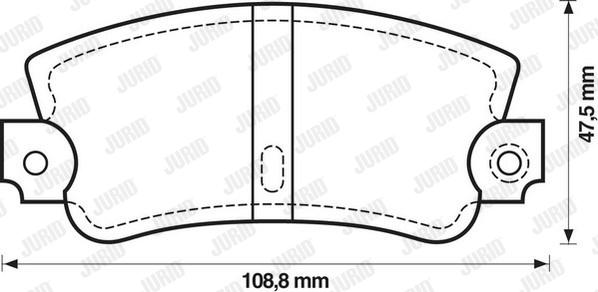 Jurid 571301J - Тормозные колодки, дисковые, комплект autospares.lv