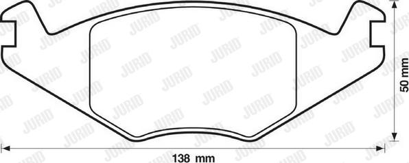Jurid 571315D - Тормозные колодки, дисковые, комплект autospares.lv