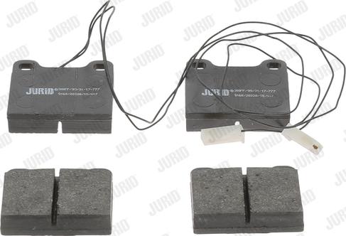Jurid 571384J - Тормозные колодки, дисковые, комплект autospares.lv