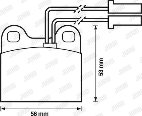 Jurid 571385J - Тормозные колодки, дисковые, комплект autospares.lv