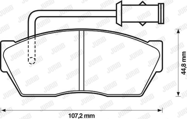 Jurid 571386J - Тормозные колодки, дисковые, комплект autospares.lv