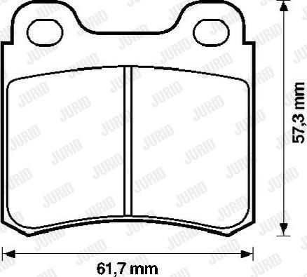 Jurid 571388J - Тормозные колодки, дисковые, комплект autospares.lv