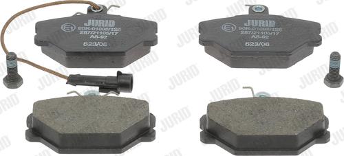 Jurid 571330J - Тормозные колодки, дисковые, комплект autospares.lv