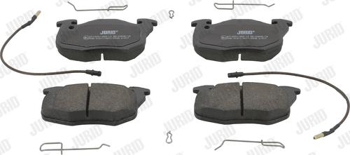 Jurid 571333J - Тормозные колодки, дисковые, комплект autospares.lv