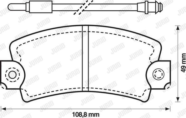 Jurid 571337J - Тормозные колодки, дисковые, комплект autospares.lv