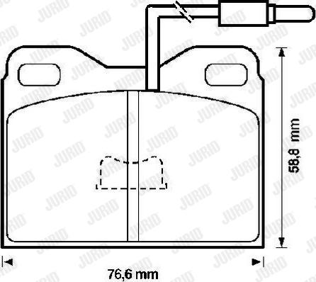 Jurid 571323J - Тормозные колодки, дисковые, комплект autospares.lv