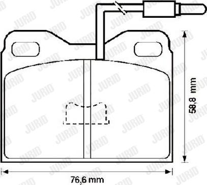 Jurid 571322J - Тормозные колодки, дисковые, комплект autospares.lv