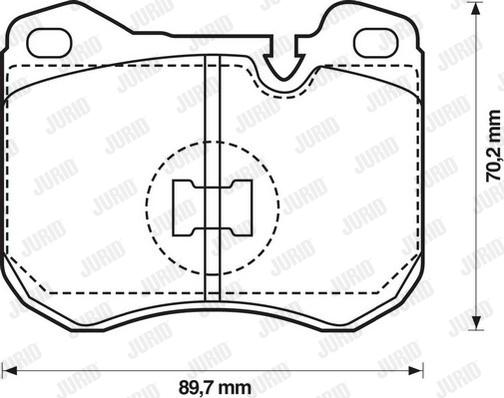 Jurid 571373J - Тормозные колодки, дисковые, комплект autospares.lv