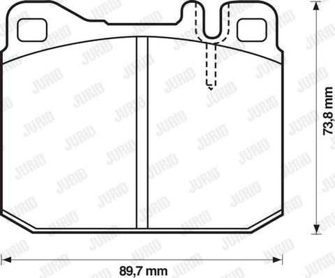 Jurid 571372D - Тормозные колодки, дисковые, комплект autospares.lv