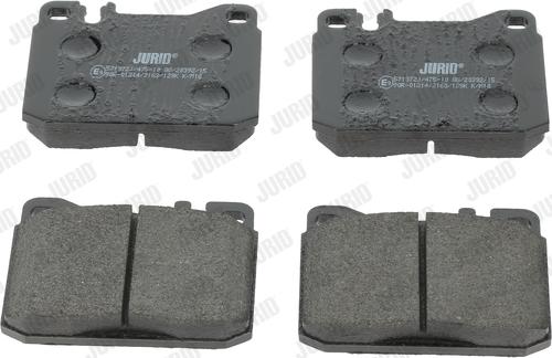 Jurid 571372J - Тормозные колодки, дисковые, комплект autospares.lv