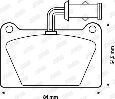 Jurid 571294J - Тормозные колодки, дисковые, комплект autospares.lv