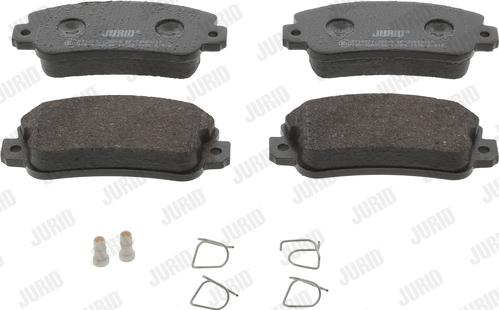 Jurid 571297J - Тормозные колодки, дисковые, комплект autospares.lv