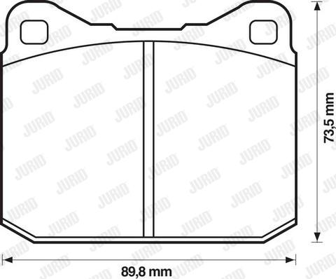 Jurid 571255D - Тормозные колодки, дисковые, комплект autospares.lv