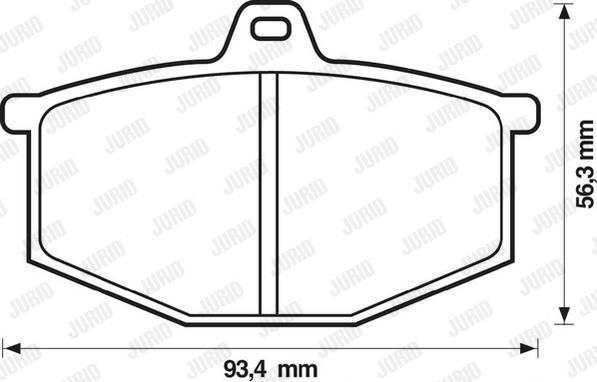 Jurid 571251D - Тормозные колодки, дисковые, комплект autospares.lv