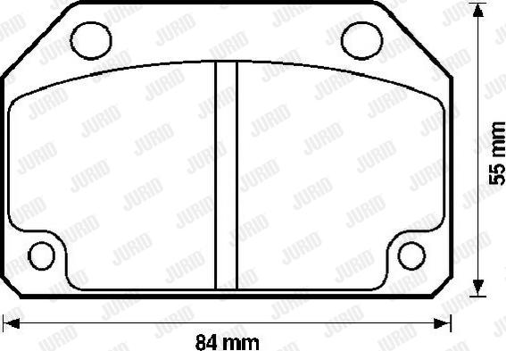 Jurid 571252J - Тормозные колодки, дисковые, комплект autospares.lv