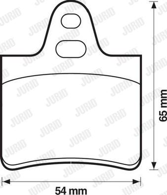 Jurid 571264J - Тормозные колодки, дисковые, комплект autospares.lv