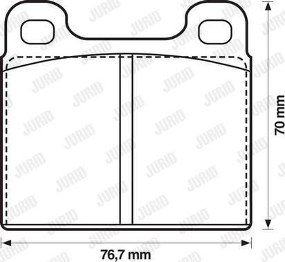 Jurid 571215D - Тормозные колодки, дисковые, комплект autospares.lv