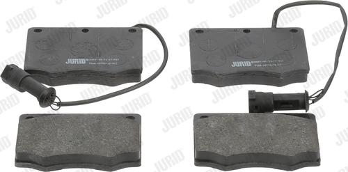 Jurid 571284J - Тормозные колодки, дисковые, комплект autospares.lv