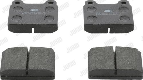 Jurid 571236J - Тормозные колодки, дисковые, комплект autospares.lv