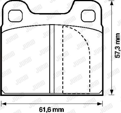 Jurid 571230J - Тормозные колодки, дисковые, комплект autospares.lv