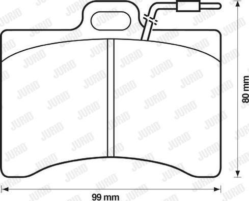 Jurid 571225J - Тормозные колодки, дисковые, комплект autospares.lv