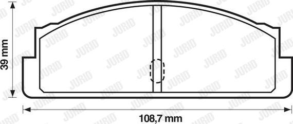 Jurid 571226J - Тормозные колодки, дисковые, комплект autospares.lv