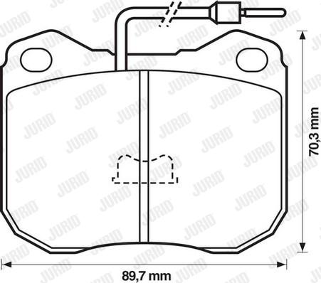 Jurid 571228D - Тормозные колодки, дисковые, комплект autospares.lv