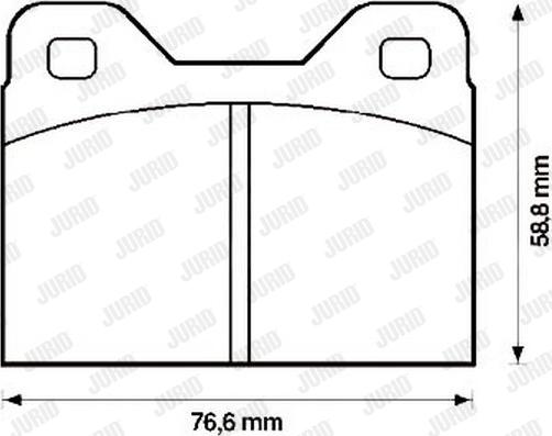 Jurid 571222J - Тормозные колодки, дисковые, комплект autospares.lv