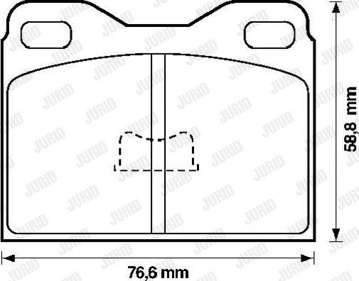 Jurid 571227J - Тормозные колодки, дисковые, комплект autospares.lv